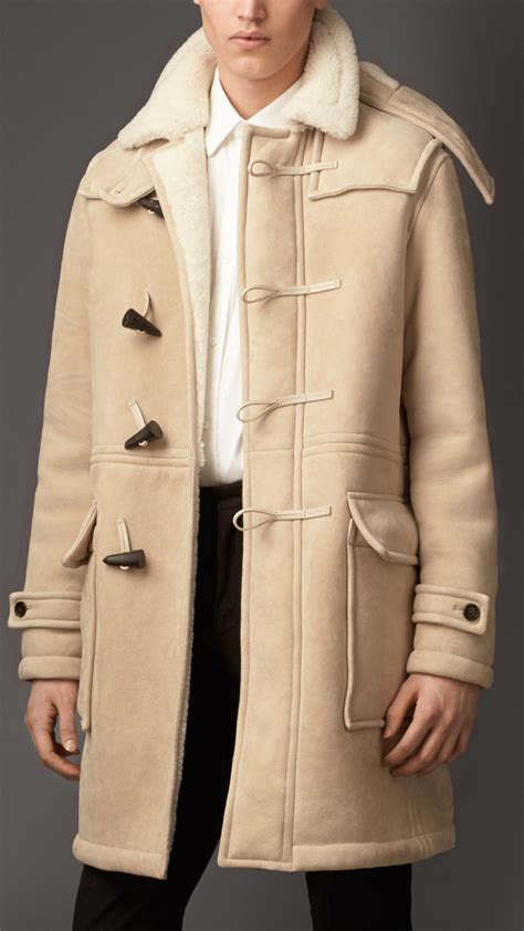 burberry duffle coat shearling|burberry duffle coat men.